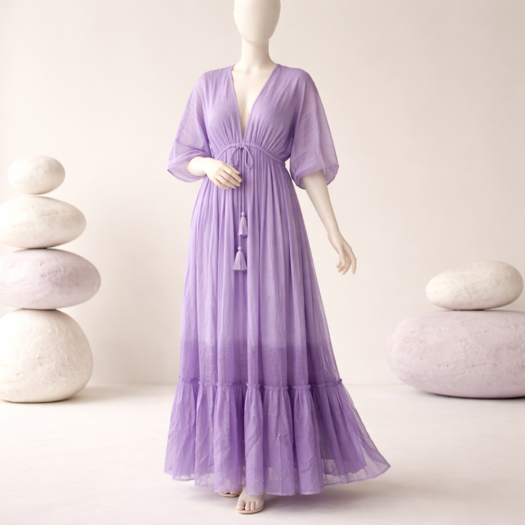Funkelndes Boho Maxikleid