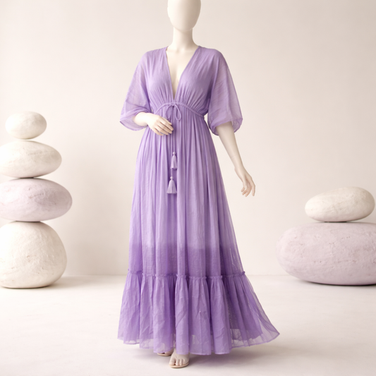 Funkelndes Boho Maxikleid
