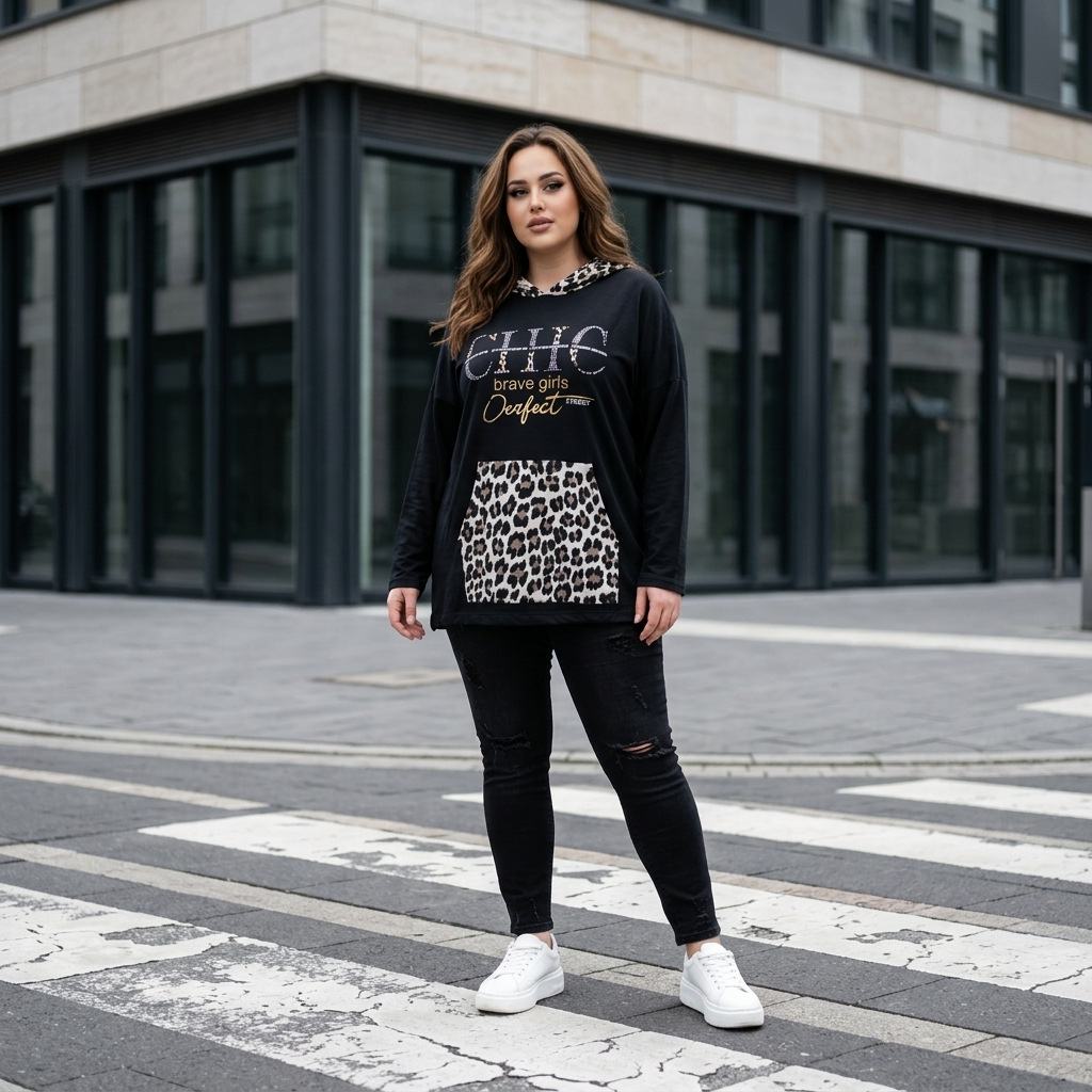 Hoodie Chic and Brave