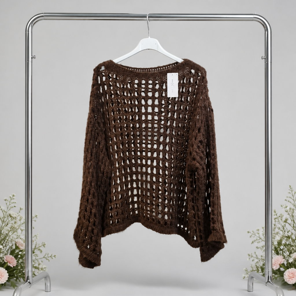 Strickpulli Netzdesign