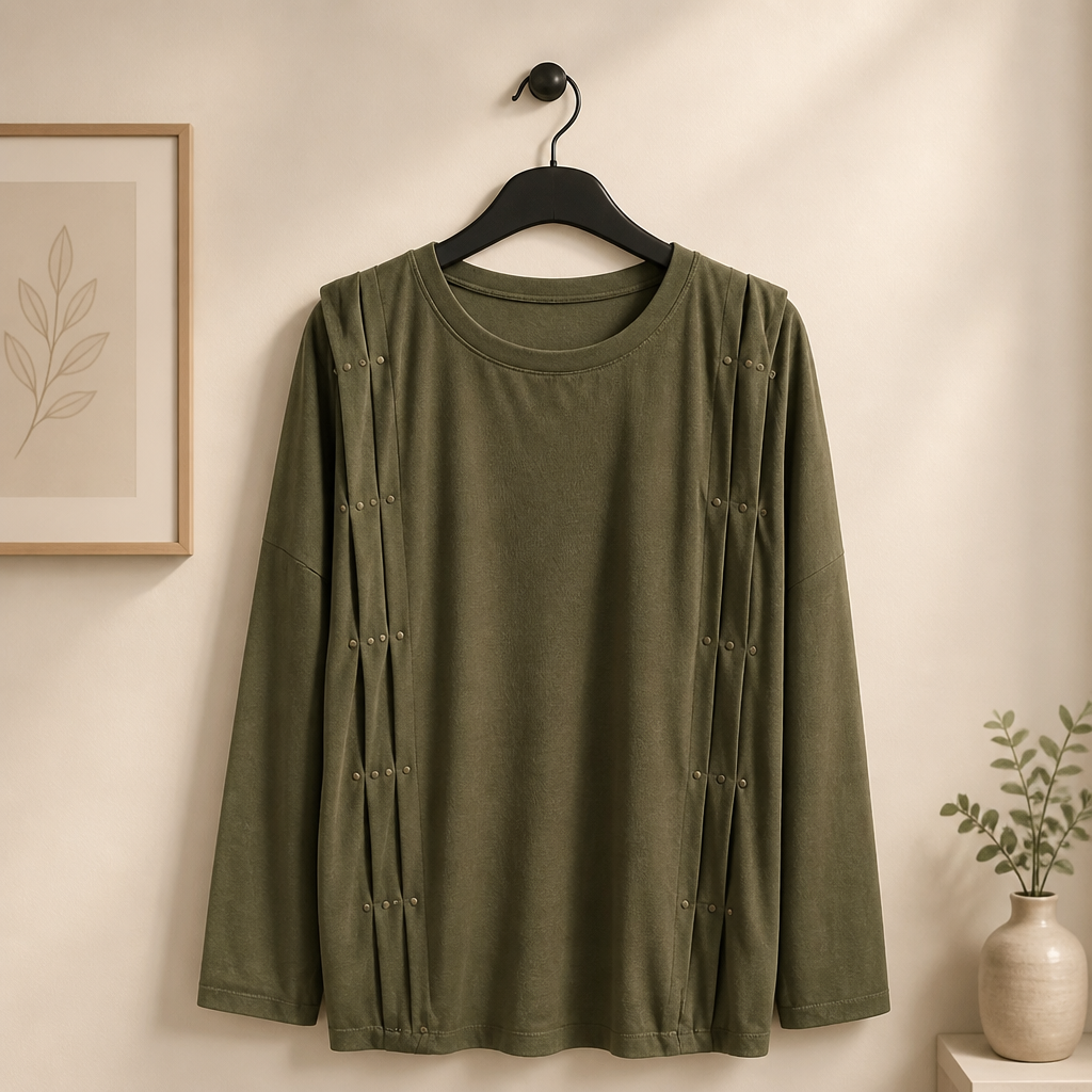 Sweatshirt mit raffinierten Details