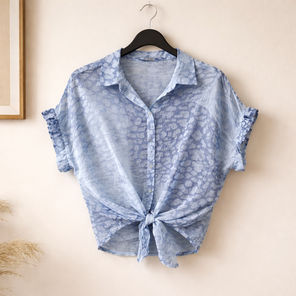 Leichte Bluse mir Leo Print