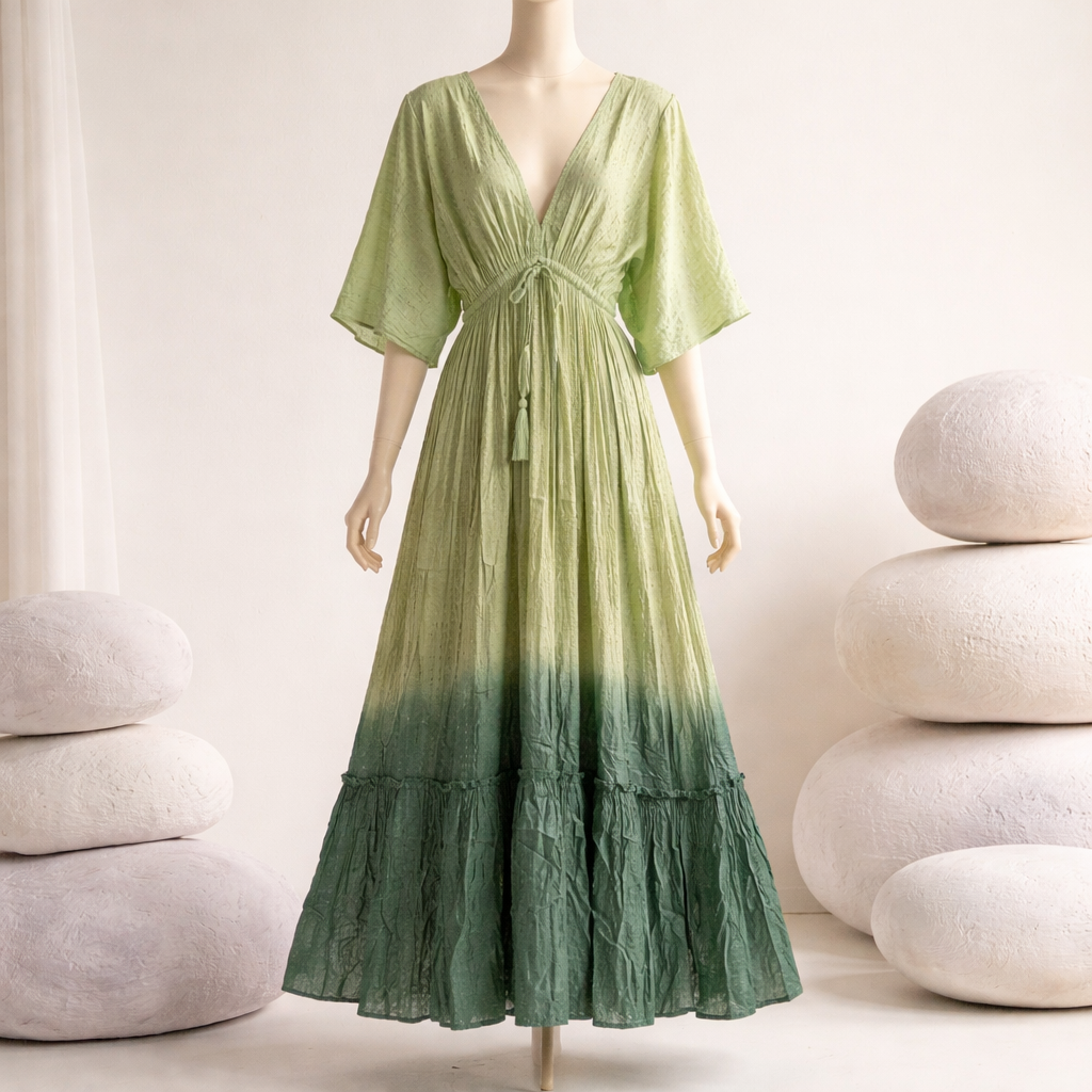 Funkelndes Boho Maxikleid