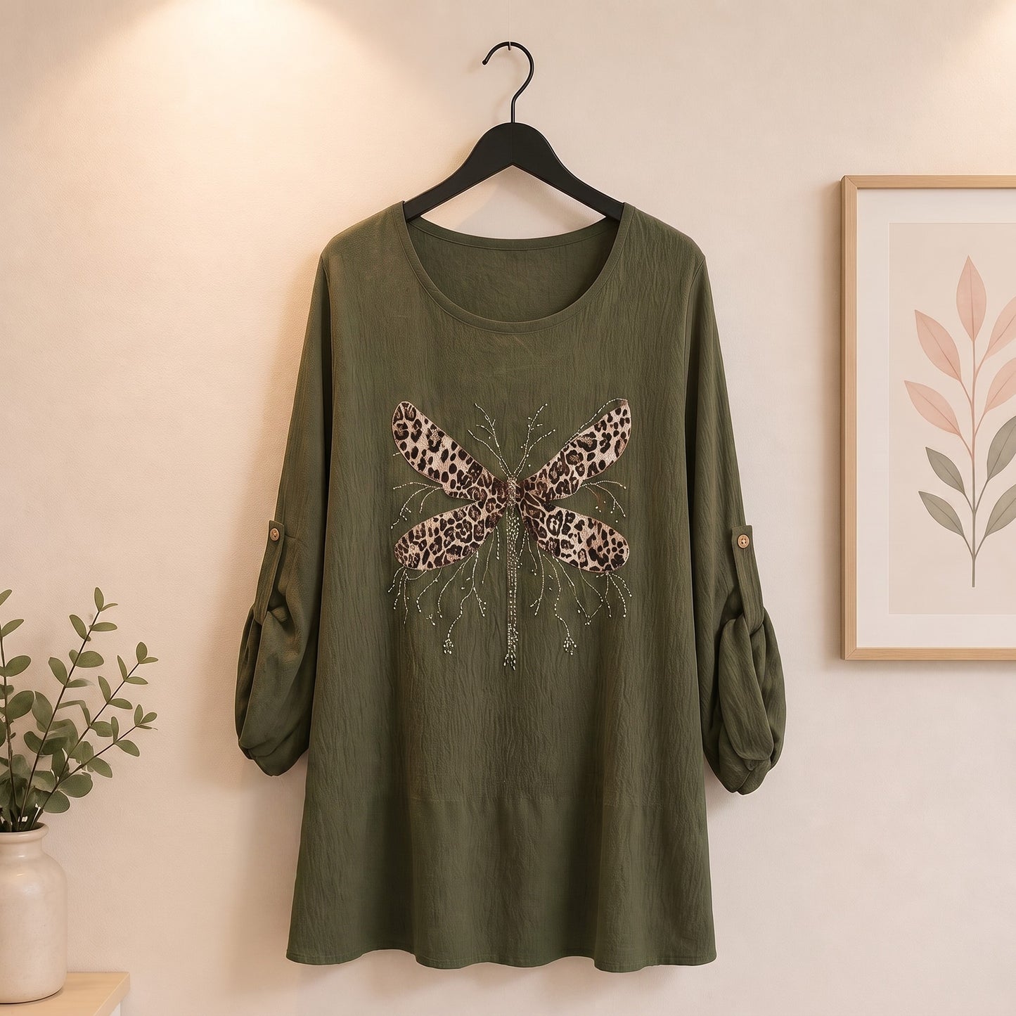 Longshirt mit Libelle