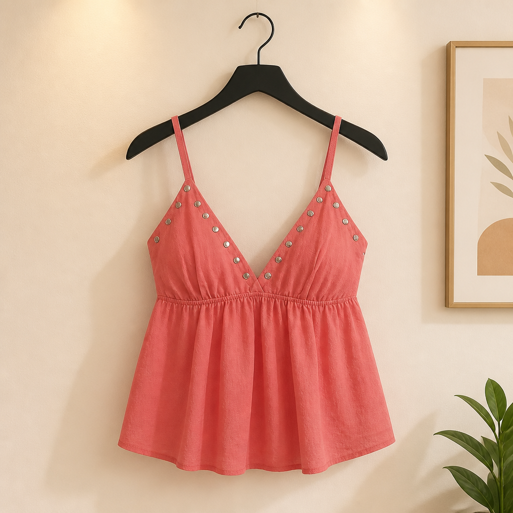 Croptop mit Nieten