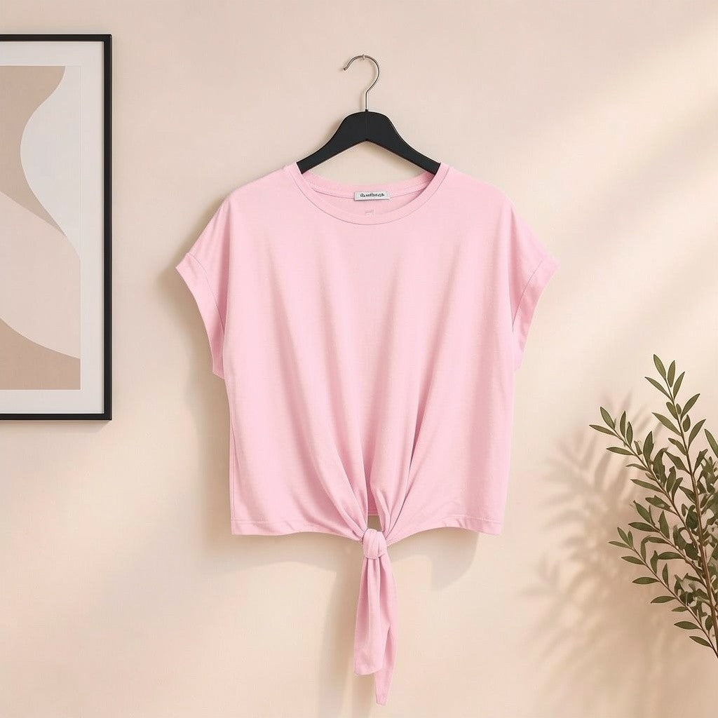 Shirt mit Bindeknoten