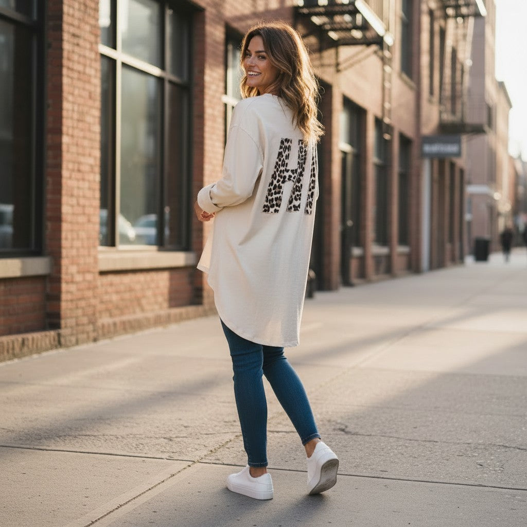 Longshirt "HI"