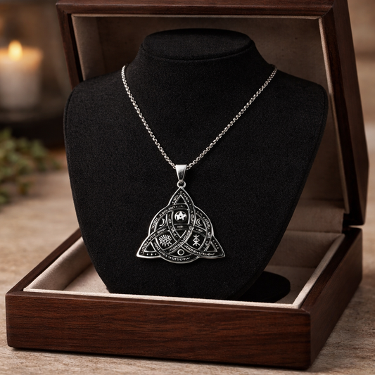 Edelstahl Halskette Mystic Trinity