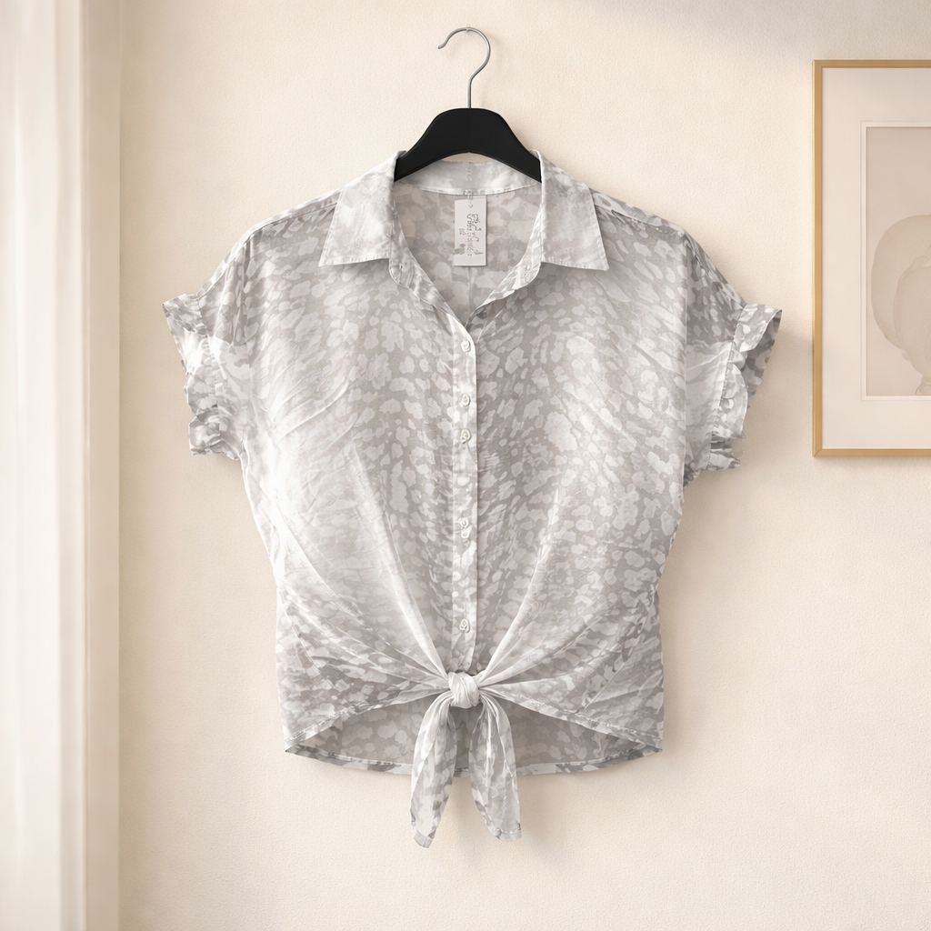 Leichte Bluse mir Leo Print