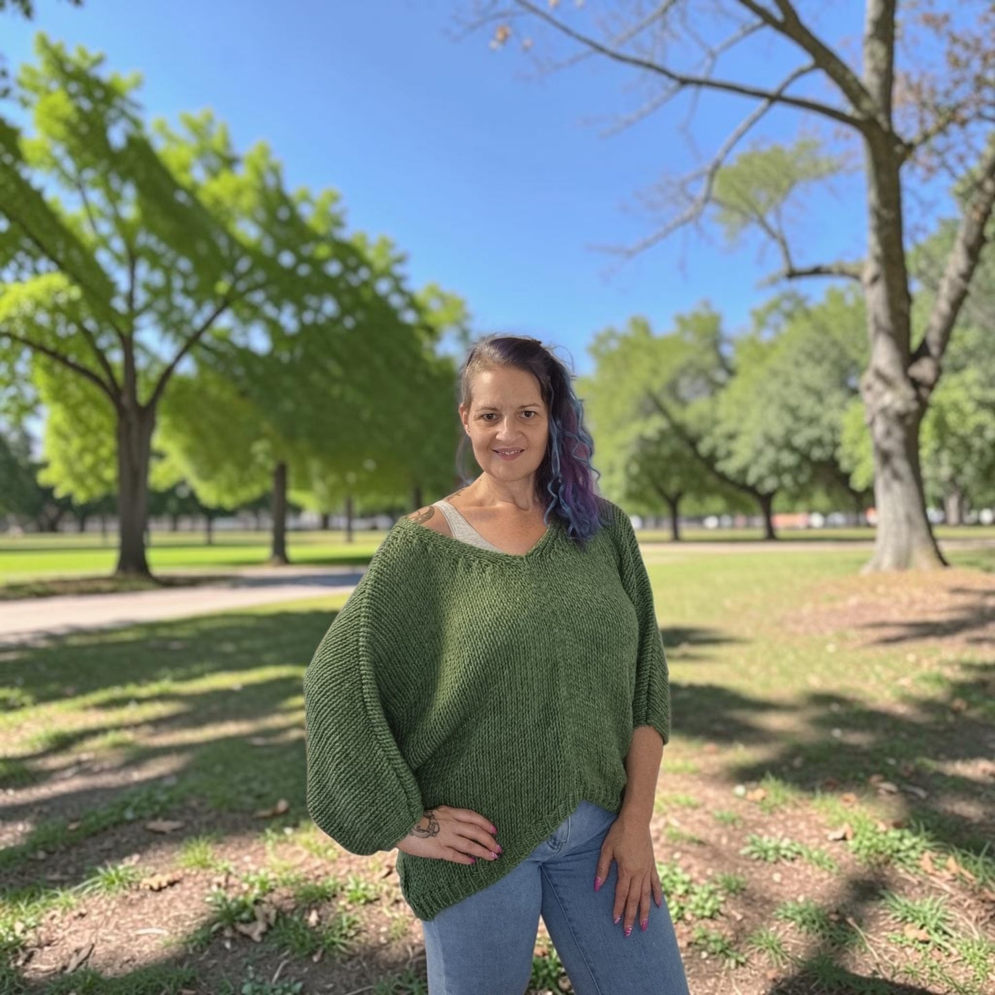 Strickpulli kurzarm