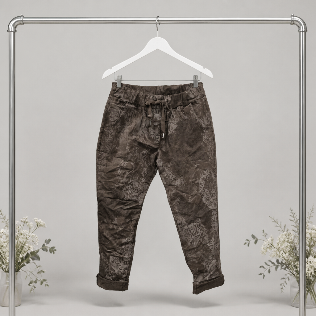 Jogpant mit floralem Print