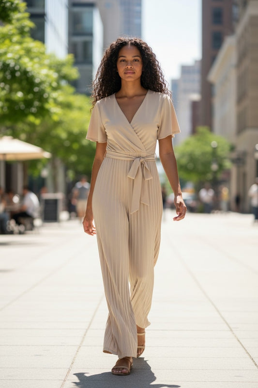 Plissee Jumpsuit