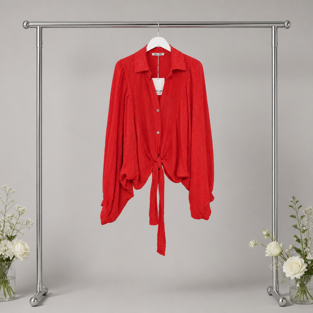 Lässige Bluse mit Schimmereffekt