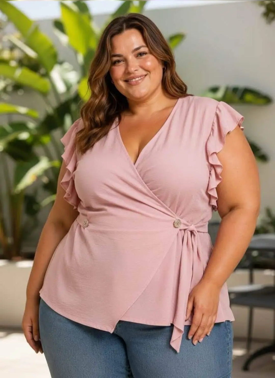 Bluse zum Binden
