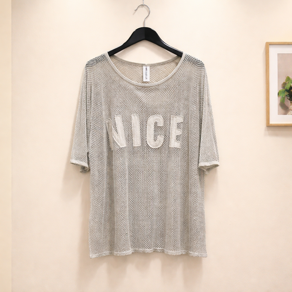 Lochshirt "NICE"