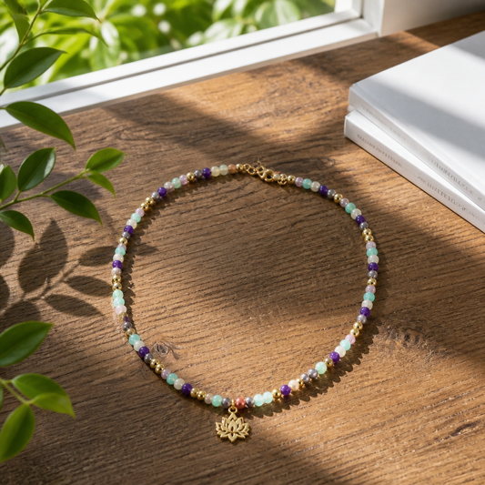 Halskette Seelenharmonie mit Lotus