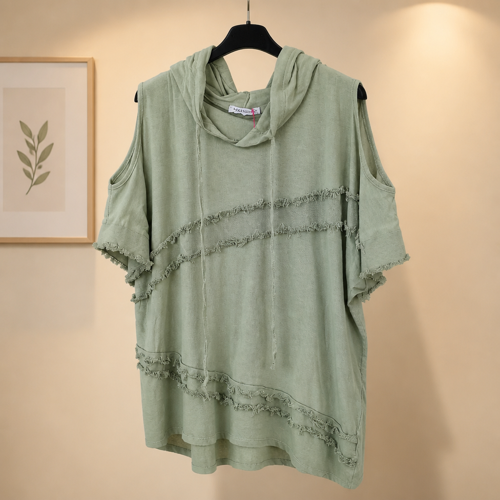 Lässiges Hoodieshirt mut Schulter cutouts