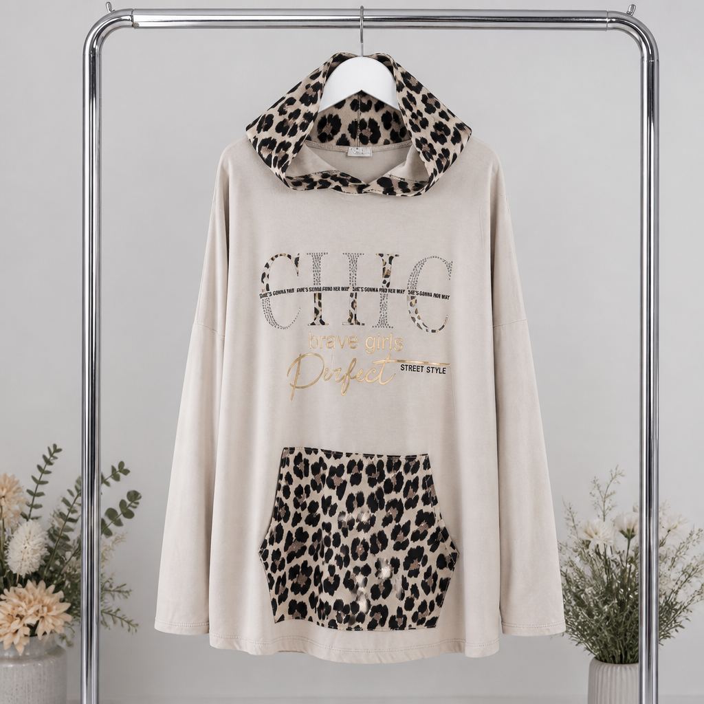 Hoodie Chic and Brave