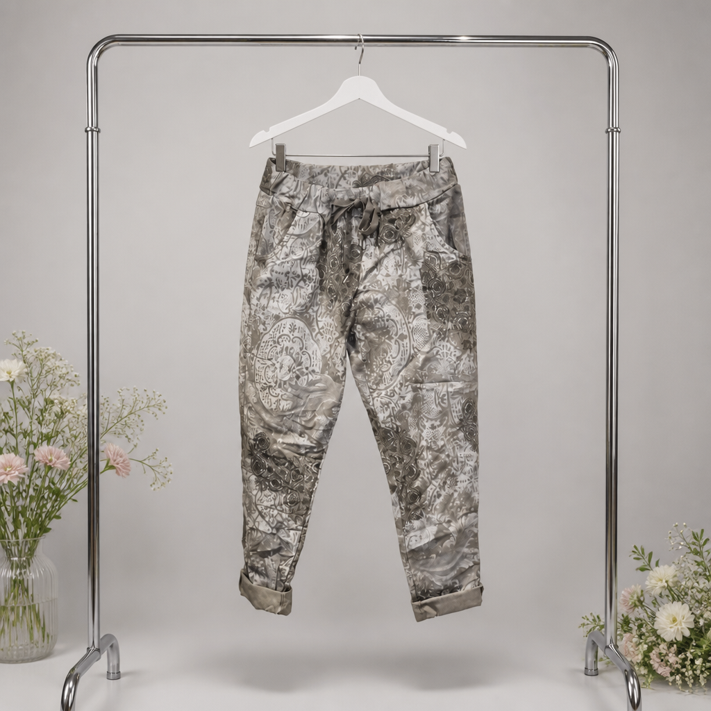 Jogpant mit floralem Print