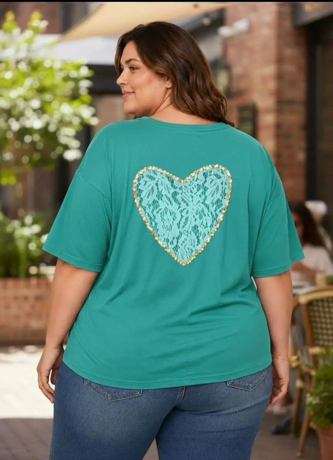 T-Shirt mit Rückendetail