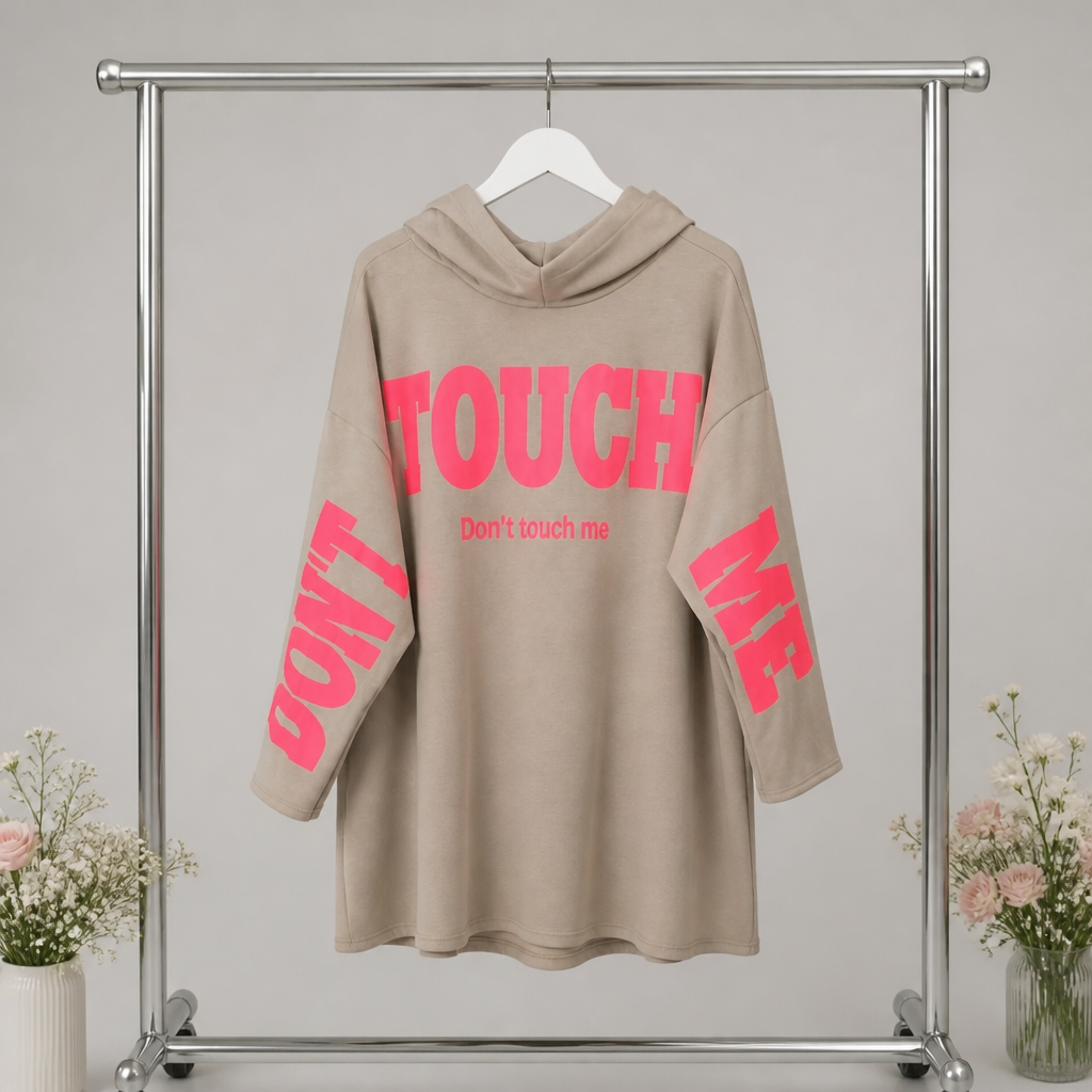 Oversize Hoodie "don't touch"