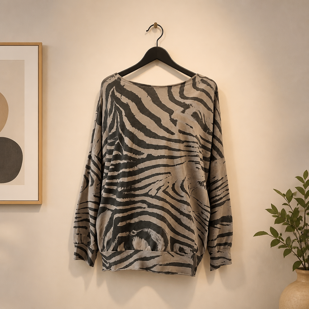 Oversize Shirt Zebra