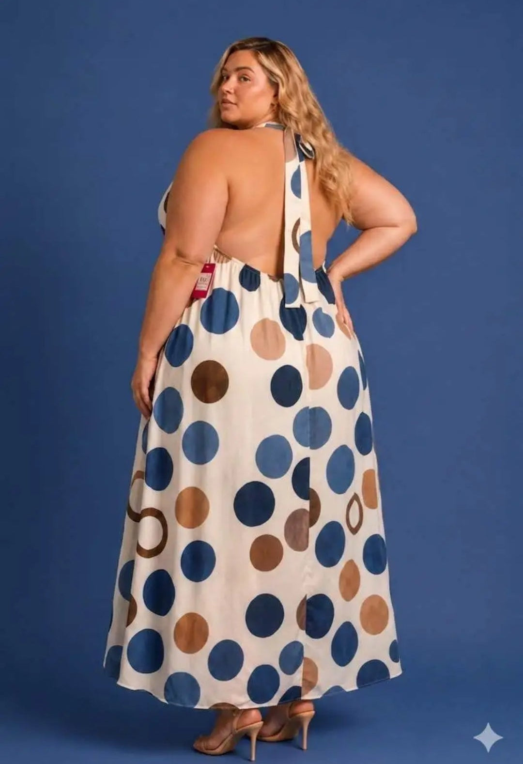 Neckholder Kleid Big Dots