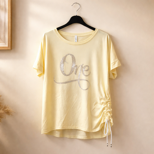 Shirt  ONE mit Raffung