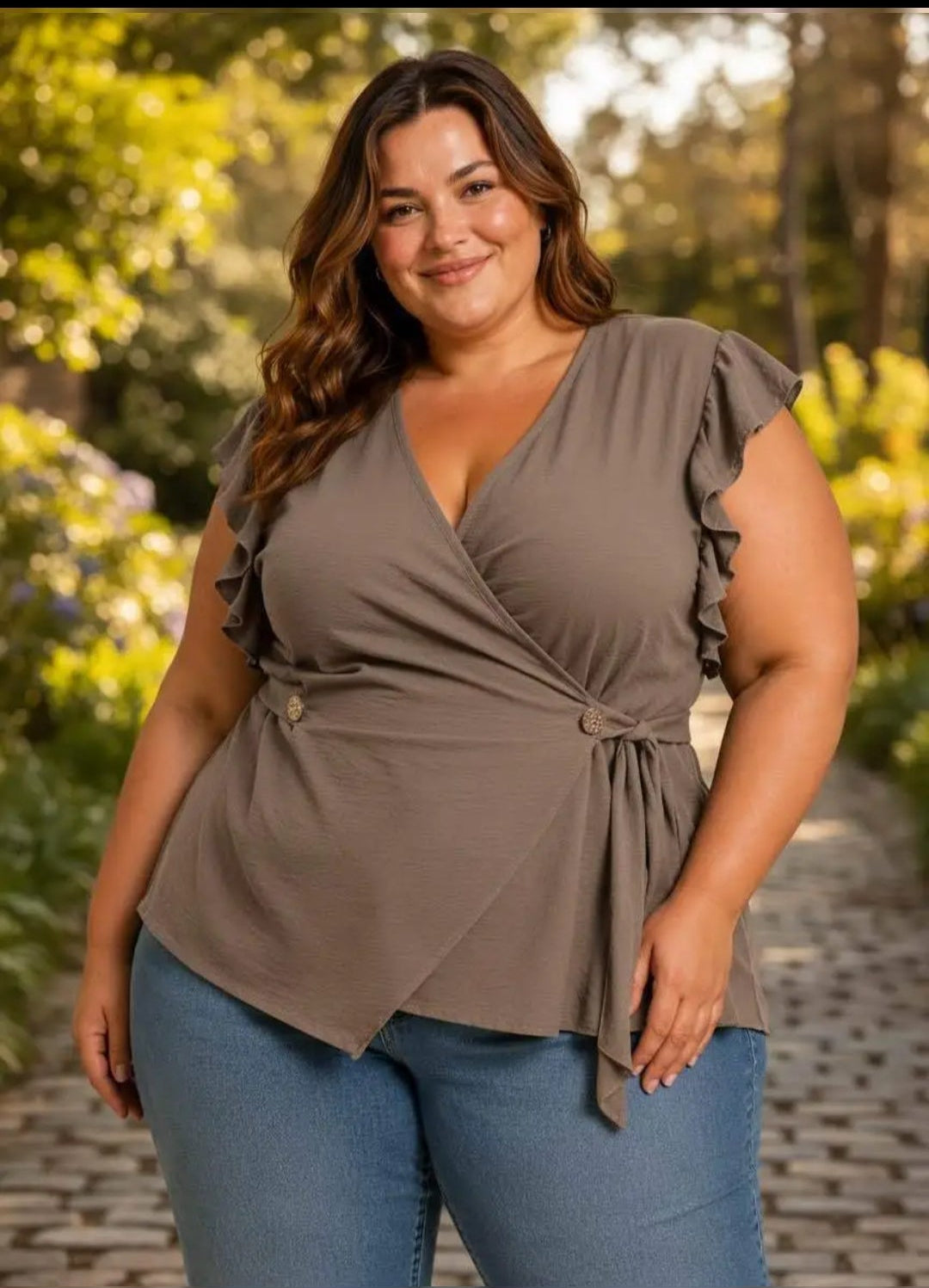 Bluse zum Binden