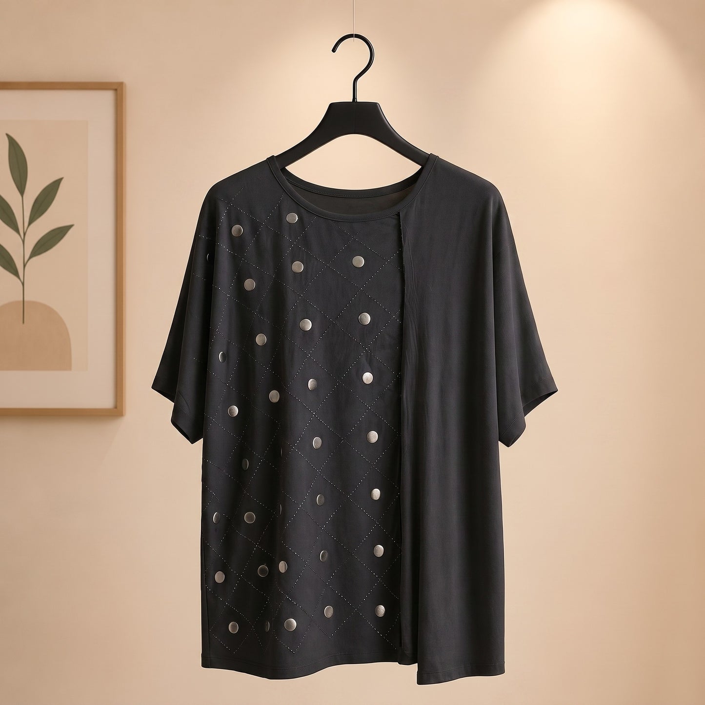 Shirt mit Nieten und Strass