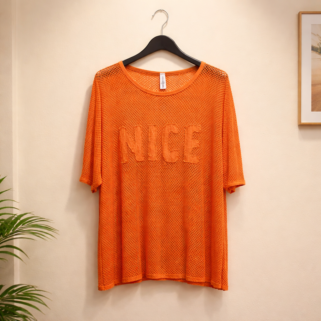 Lochshirt "NICE"