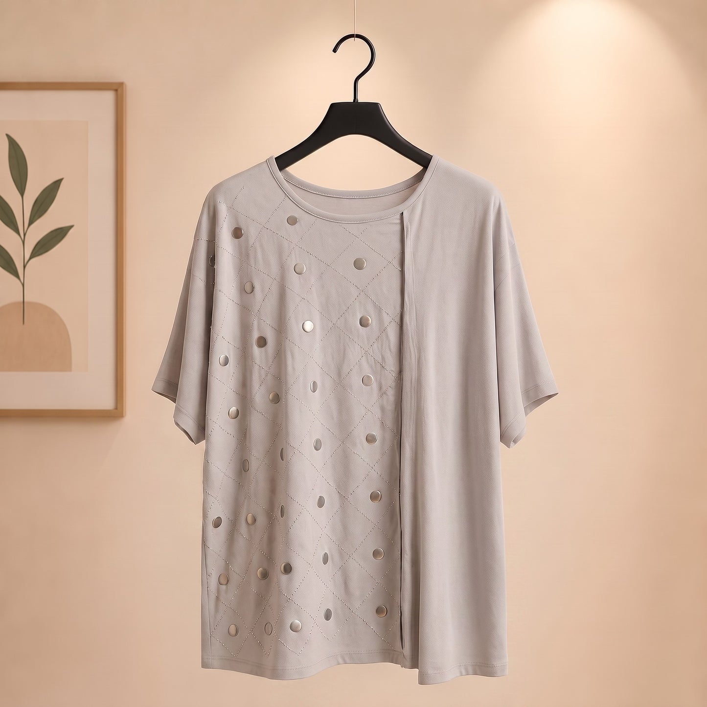 Shirt mit Nieten und Strass