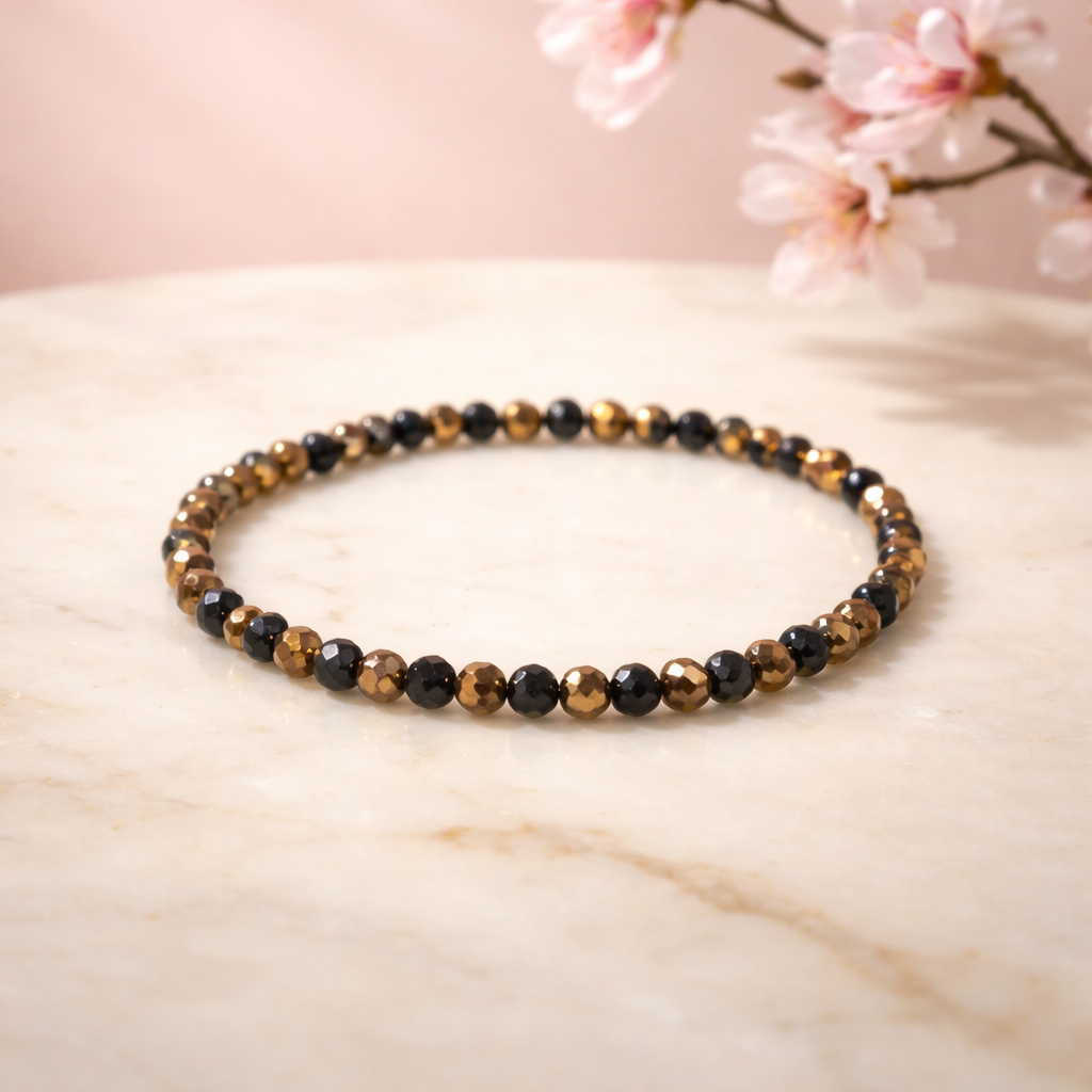 Armband aus geschliffen Glasperlen