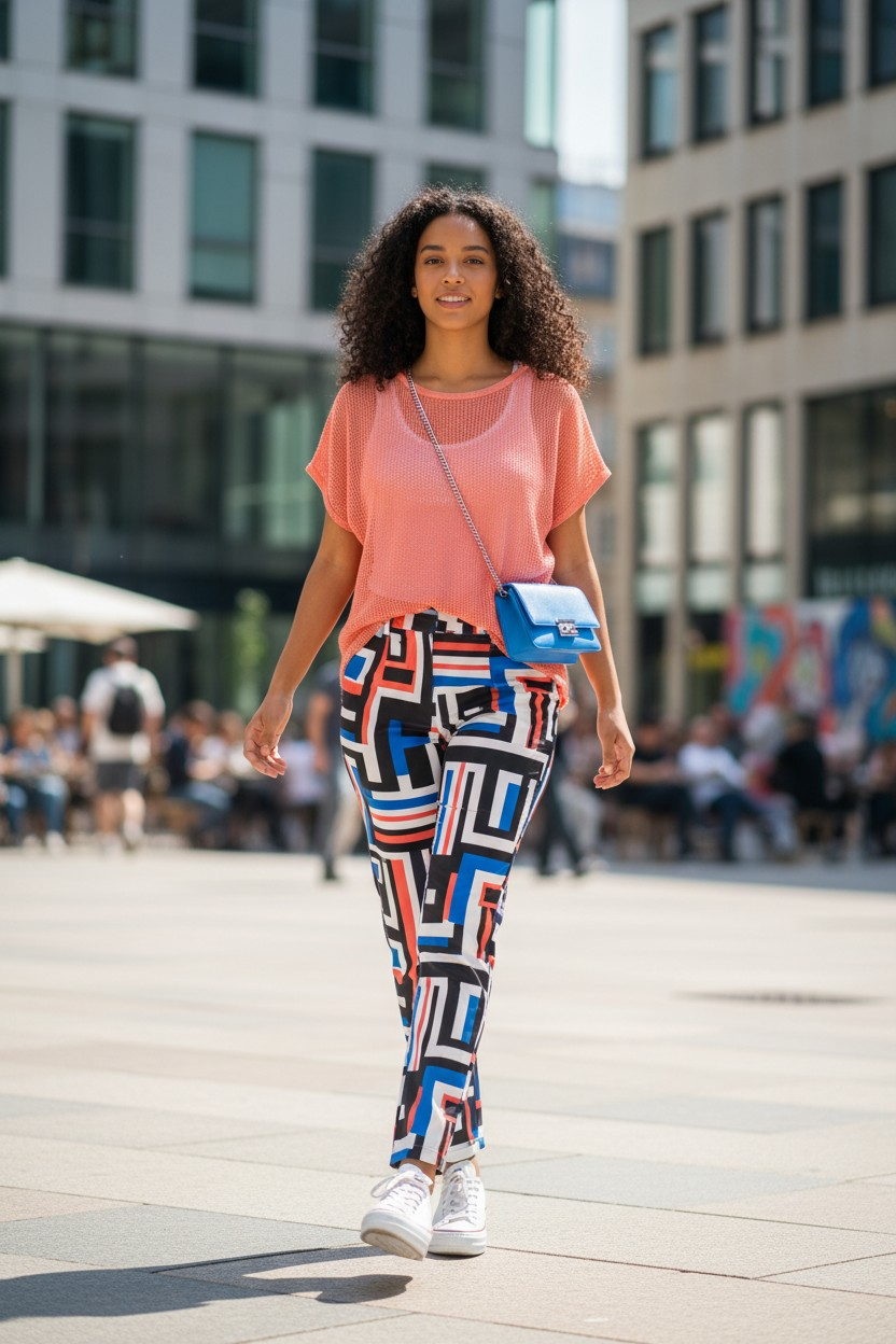 Netzshirt in coolen Neonfarben