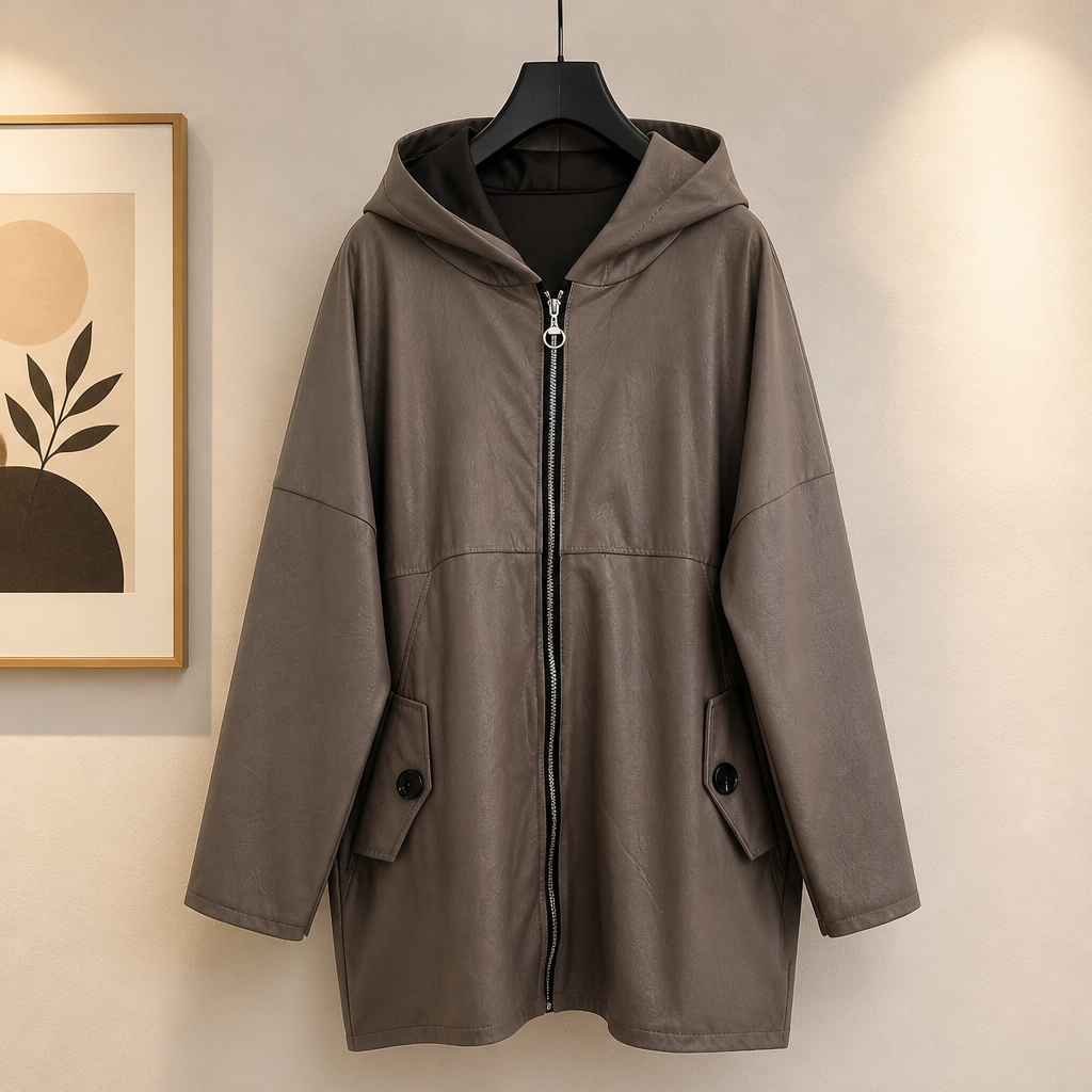 Lederlook Jacke