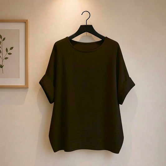 Baumwoll Shirt in Leinenoptok