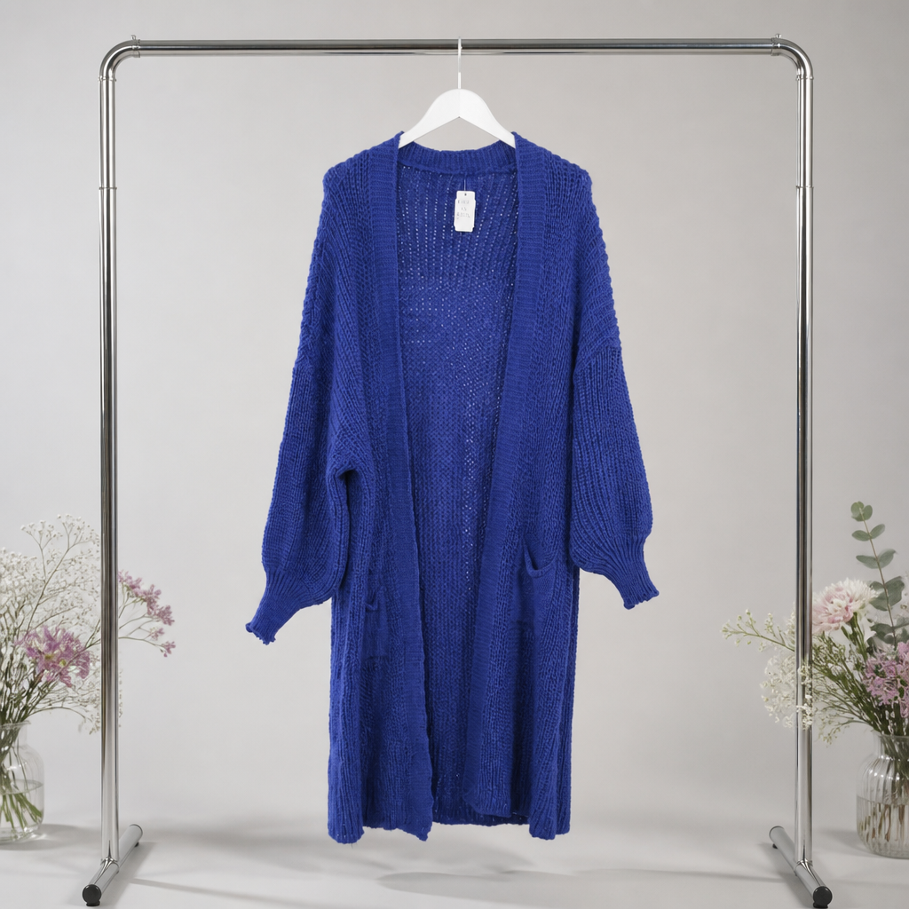 Strickmantel mit Taschen