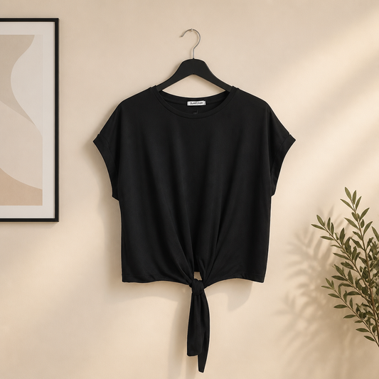 Shirt mit Bindeknoten