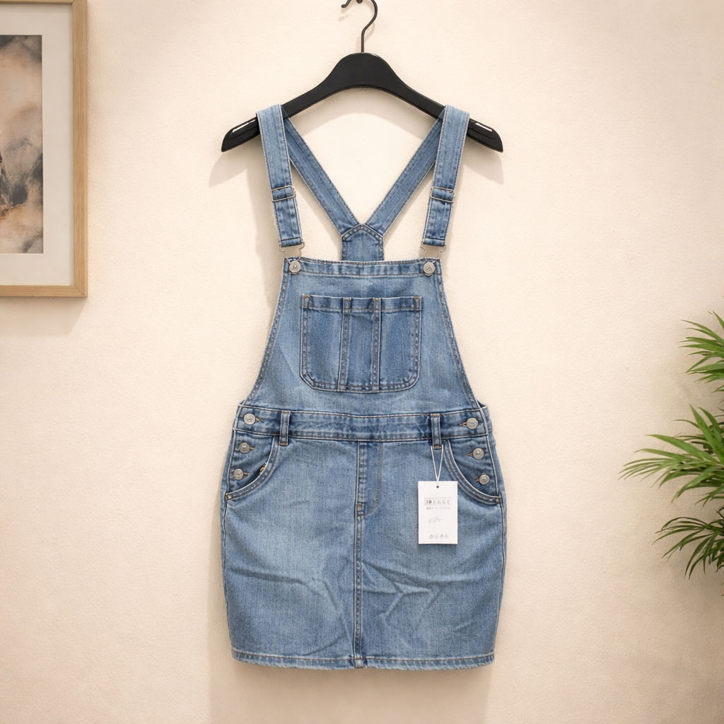 Latzkleid Jeans