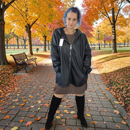Lederlook Jacke
