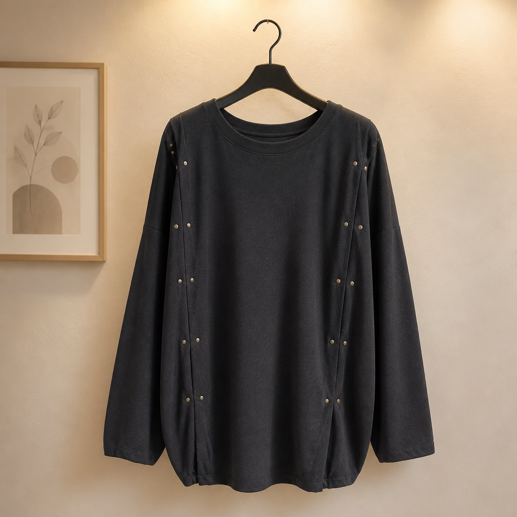 Sweatshirt mit raffinierten Details