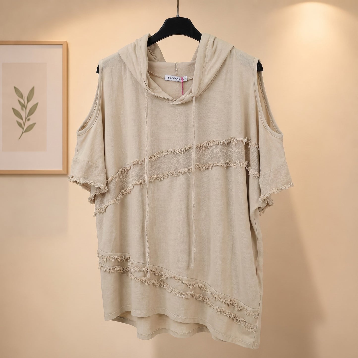 Lässiges Hoodieshirt mut Schulter cutouts