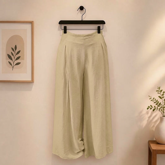 Palazzohose mit Beinschlitz