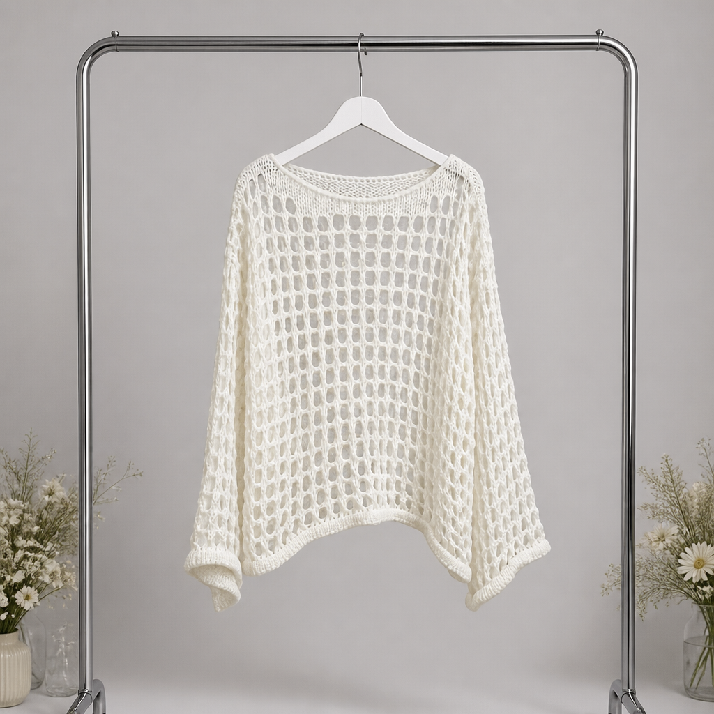 Strickpulli Netzdesign