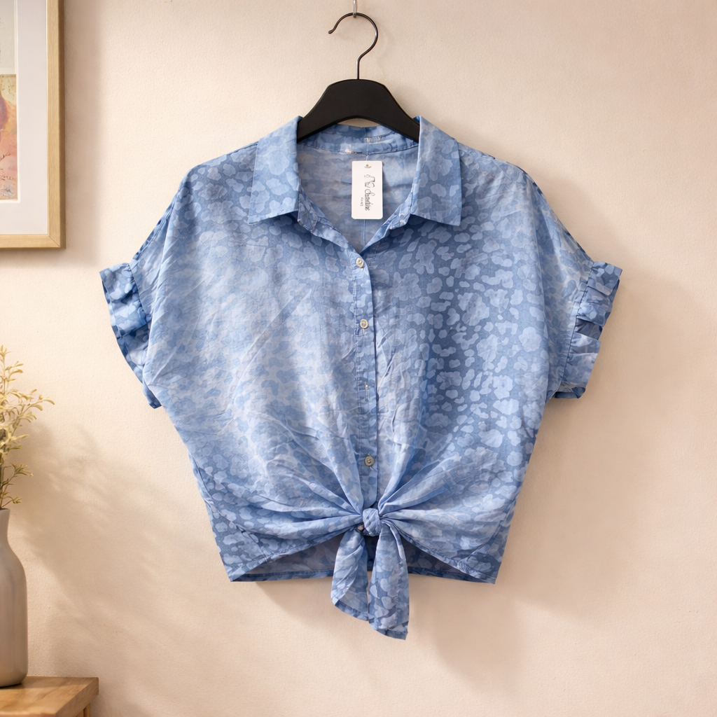 Leichte Bluse mir Leo Print