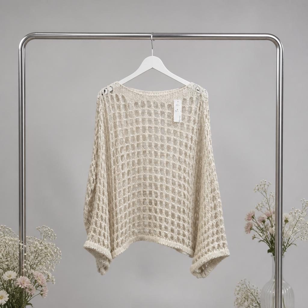 Strickpulli Netzdesign