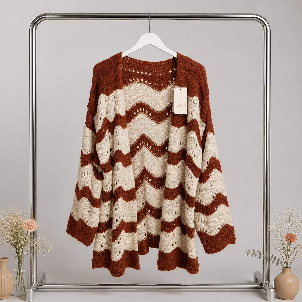 Cardigan mit Streifen