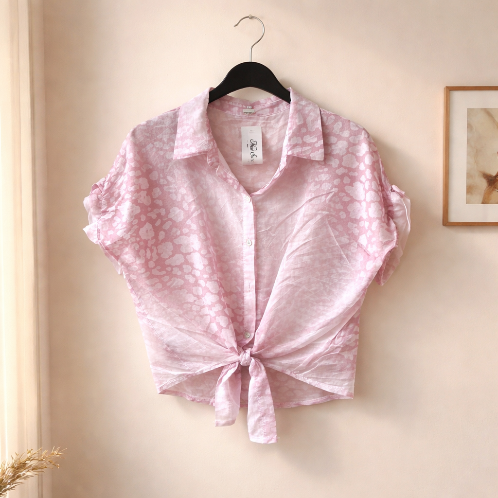 Leichte Bluse mir Leo Print