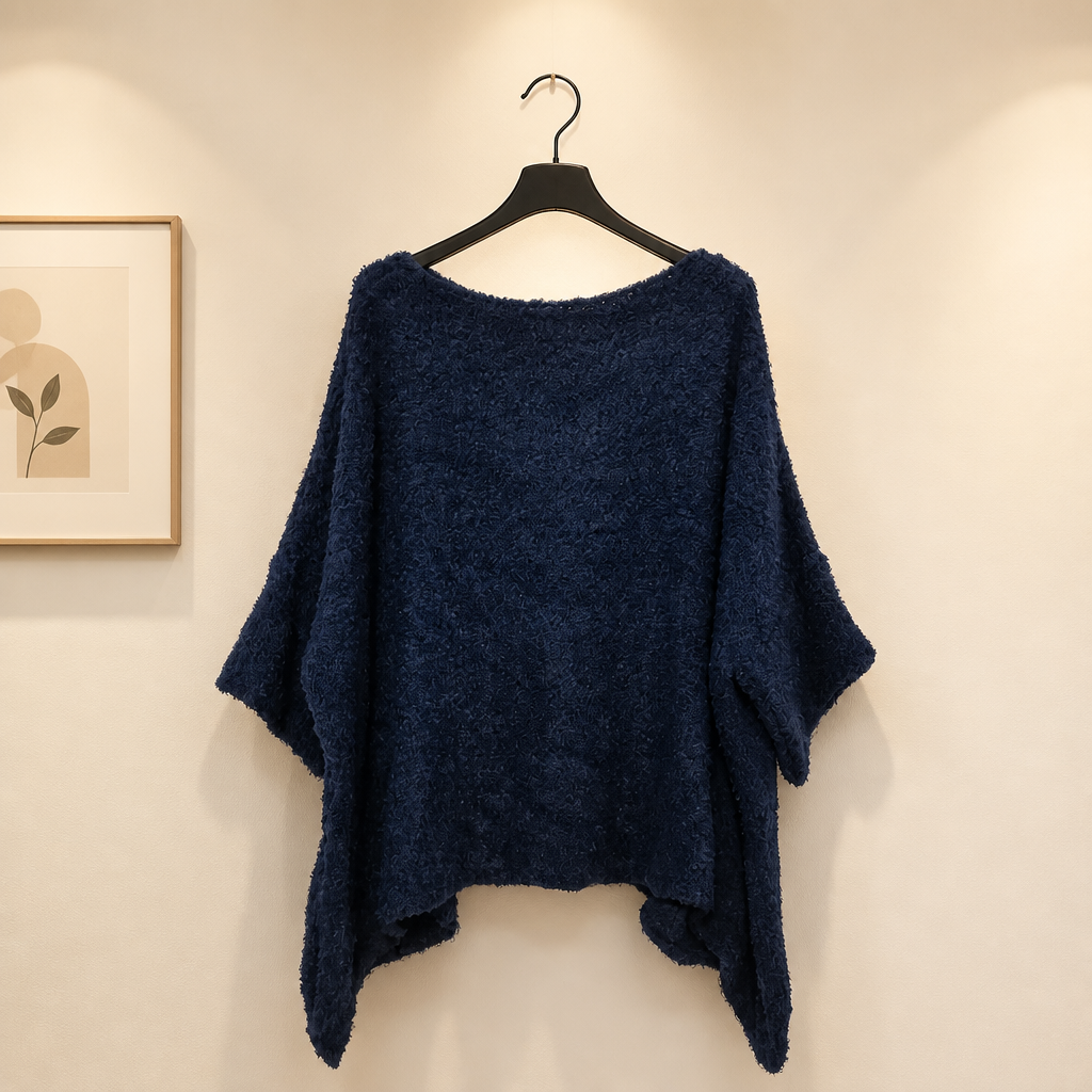 Lässiger Zipfel Strickpulli