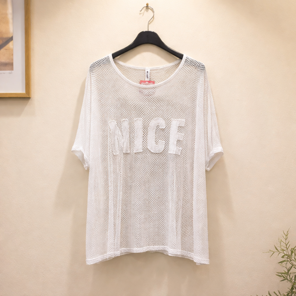 Lochshirt "NICE"